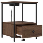 vidaXL Dulap de noapte Stejar închis 42 x 41 x 56 cm Lemn compozit