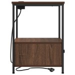 vidaXL Dulap de noapte Stejar închis 42 x 41 x 56 cm Lemn compozit