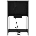 vidaXL Dulap de noapte 2 pcs Stejar negru 38 x 31 x 61 cm vidaXL Dulap de noapte 2 pcs Stejar negru 38 x 31 x 61 cm
