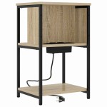 vidaXL Dulap de noapte 2 pcs Stejar sonoma 38 x 31 x 61 cm vidaXL Dulap de noapte 2 pcs Stejar sonoma 38 x 31 x 61 cm