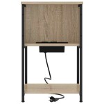 vidaXL Dulap de noapte 2 pcs Stejar sonoma 38 x 31 x 61 cm vidaXL Dulap de noapte 2 pcs Stejar sonoma 38 x 31 x 61 cm