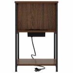 vidaXL Dulap de noapte Stejar brun 38 x 31 x 61 cm Lemn compozit vidaXL Dulap de noapte Stejar brun 38 x 31 x 61 cm Lemn compozit