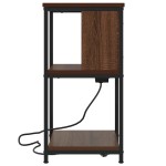 vidaXL Dulap de noapte Stejar brun 38 x 31 x 61 cm Lemn compozit vidaXL Dulap de noapte Stejar brun 38 x 31 x 61 cm Lemn compozit