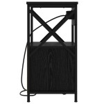 vidaXL Dulap de noapte Stejar negru 40 x 31 x 60 cm Lemn compozit