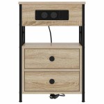 vidaXL Dulap de noapte Stejar sonoma 40 x 31 x 60 cm Lemn compozit vidaXL Dulap de noapte Stejar sonoma 40 x 31 x 60 cm Lemn compozit