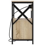 vidaXL Dulap de noapte Stejar sonoma 40 x 31 x 60 cm Lemn compozit vidaXL Dulap de noapte Stejar sonoma 40 x 31 x 60 cm Lemn compozit