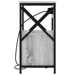 vidaXL Dulap de noapte Gri Sonoma 40 x 31 x 60 cm Lemn compozit