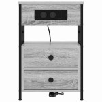 vidaXL Dulap de noapte 2 pcs sonoma gri 40 x 31 x 60 cm Lemn compozit vidaXL Dulap de noapte 2 pcs sonoma gri 40 x 31 x 60 cm Lemn compozit