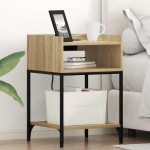 vidaXL Dulap de noapte Stejar sonoma 40 x 40 x 61 cm Lemn compozit vidaXL Dulap de noapte Stejar sonoma 40 x 40 x 61 cm Lemn compozit
