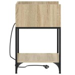 vidaXL Dulap de noapte Stejar sonoma 40 x 40 x 61 cm Lemn compozit vidaXL Dulap de noapte Stejar sonoma 40 x 40 x 61 cm Lemn compozit