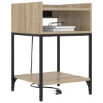 vidaXL Noptiere 2 pcs Stejar sonoma 40 x 40 x 61 cm Lemn compozit
