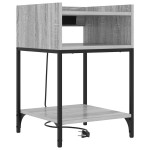 vidaXL Dulap de noapte sonoma gri 40 x 40 x 61 cm Lemn compozit vidaXL Dulap de noapte sonoma gri 40 x 40 x 61 cm Lemn compozit