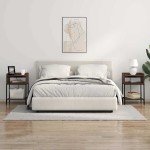 vidaXL Dulap de noapte Stejar brun 40 x 40 x 61 cm Lemn compozit