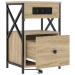vidaXL Dulap de noapte Stejar sonoma 40 x 31 x 60 cm Lemn compozit vidaXL Dulap de noapte Stejar sonoma 40 x 31 x 60 cm Lemn compozit