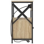 vidaXL Dulap de noapte Stejar sonoma 40 x 31 x 60 cm Lemn compozit vidaXL Dulap de noapte Stejar sonoma 40 x 31 x 60 cm Lemn compozit
