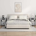 vidaXL Dulap de noapte sonoma gri 40 x 31 x 60 cm Lemn compozit vidaXL Dulap de noapte sonoma gri 40 x 31 x 60 cm Lemn compozit