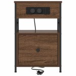 vidaXL Dulap de noapte Stejar brun 40 x 31 x 60 cm Lemn compozit vidaXL Dulap de noapte Stejar brun 40 x 31 x 60 cm Lemn compozit