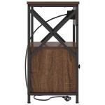 vidaXL Dulap de noapte Stejar brun 40 x 31 x 60 cm Lemn compozit vidaXL Dulap de noapte Stejar brun 40 x 31 x 60 cm Lemn compozit