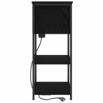 vidaXL Dulap de noapte Stejar negru 55 x 31 x 76 cm Lemn compozit