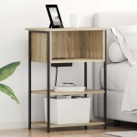 vidaXL Dulap de noapte Stejar sonoma 55 x 31 x 76 cm Lemn compozit vidaXL Dulap de noapte Stejar sonoma 55 x 31 x 76 cm Lemn compozit