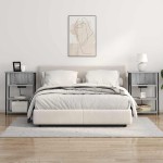 vidaXL Dulap de noapte sonoma gri 55 x 31 x 76 cm Lemn compozit vidaXL Dulap de noapte sonoma gri 55 x 31 x 76 cm Lemn compozit