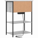 vidaXL Dulap de noapte sonoma gri 55 x 31 x 76 cm Lemn compozit vidaXL Dulap de noapte sonoma gri 55 x 31 x 76 cm Lemn compozit