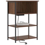 vidaXL Dulap de noapte Stejar brun 55 x 31 x 76 cm Lemn compozit