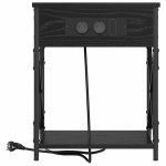 vidaXL Dulap de noapte cu sertar 2 pcs Stejar negru 41 x 31 x 51 cm vidaXL Dulap de noapte cu sertar 2 pcs Stejar negru 41 x 31 x 51 cm