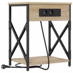 vidaXL Dulap de noapte Stejar sonoma 41 x 31 x 51 cm Lemn compozit