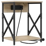 vidaXL Dulap de noapte Stejar sonoma 41 x 31 x 51 cm Lemn compozit