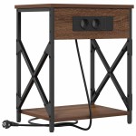 vidaXL Dulap de noapte 2 pcs Stejar brun 41 x 31 x 51 cm Lemn compozit vidaXL Dulap de noapte 2 pcs Stejar brun 41 x 31 x 51 cm Lemn compozit