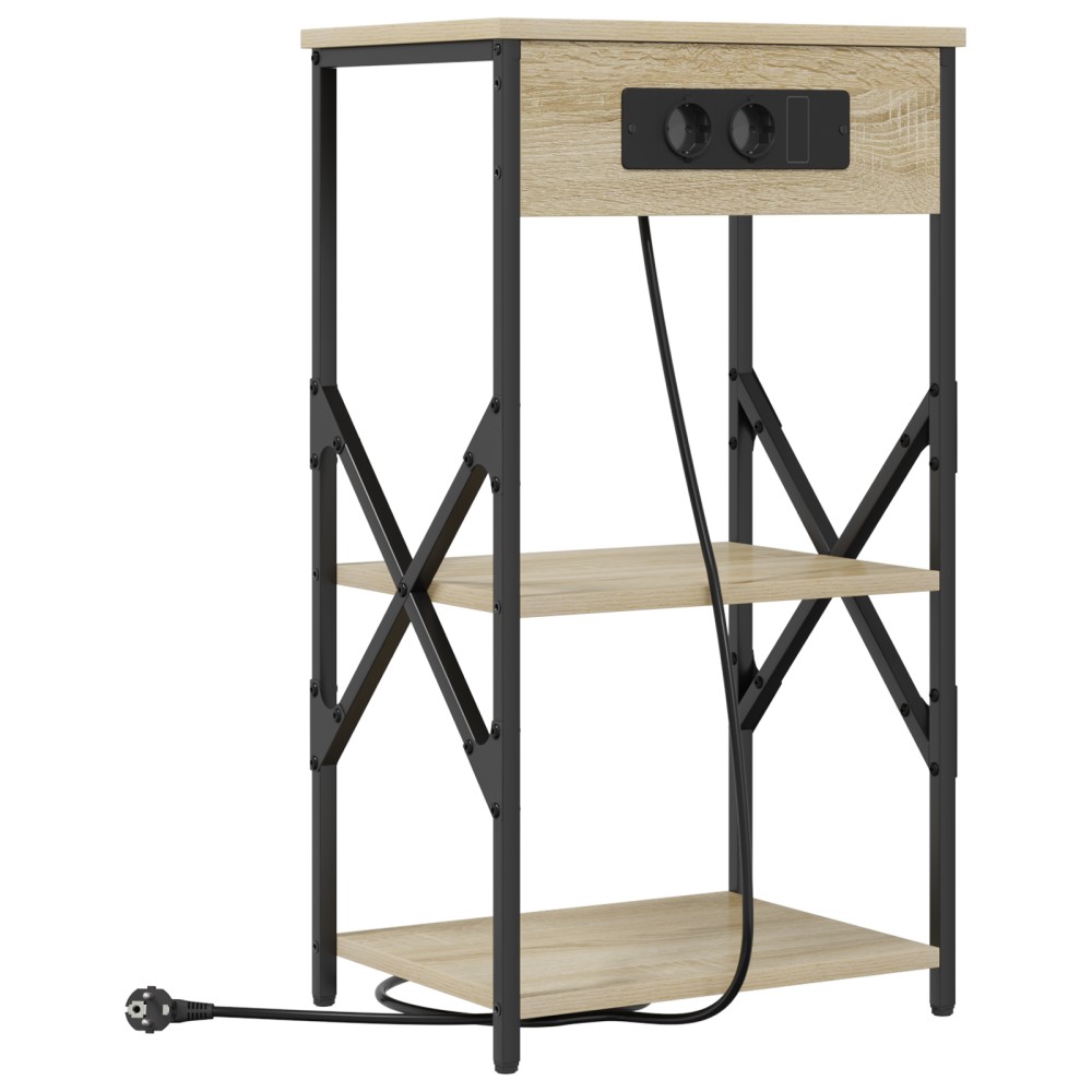 vidaXL Dulap de noapte Stejar sonoma 41 x 31 x 76 cm Lemn compozit