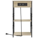 vidaXL Dulap de noapte Stejar sonoma 41 x 31 x 76 cm Lemn compozit vidaXL Dulap de noapte Stejar sonoma 41 x 31 x 76 cm Lemn compozit
