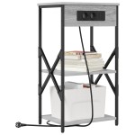vidaXL Dulap de noapte sonoma gri 41 x 31 x 76 cm Lemn compozit vidaXL Dulap de noapte sonoma gri 41 x 31 x 76 cm Lemn compozit