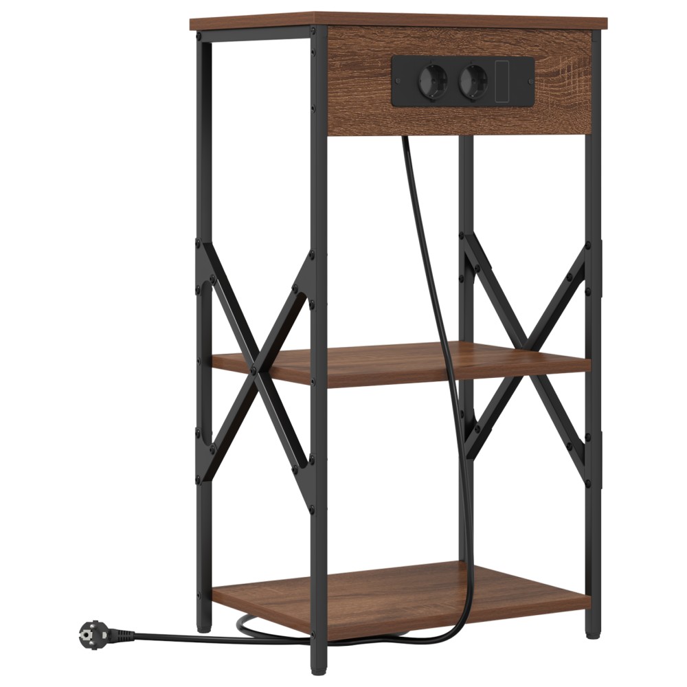 vidaXL Dulap de noapte Stejar brun 41 x 31 x 76 cm Lemn compozit