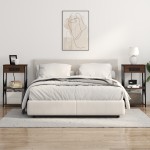vidaXL Dulap de noapte Stejar brun 41 x 31 x 76 cm Lemn compozit vidaXL Dulap de noapte Stejar brun 41 x 31 x 76 cm Lemn compozit