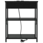 vidaXL Dulap de noapte Stejar negru 41 x 31 x 51 cm Lemn compozit vidaXL Dulap de noapte Stejar negru 41 x 31 x 51 cm Lemn compozit