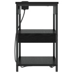 vidaXL Dulap de noapte Stejar negru 41 x 31 x 51 cm Lemn compozit vidaXL Dulap de noapte Stejar negru 41 x 31 x 51 cm Lemn compozit