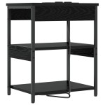 vidaXL Dulap de noapte Stejar negru 41 x 31 x 51 cm Lemn compozit vidaXL Dulap de noapte Stejar negru 41 x 31 x 51 cm Lemn compozit