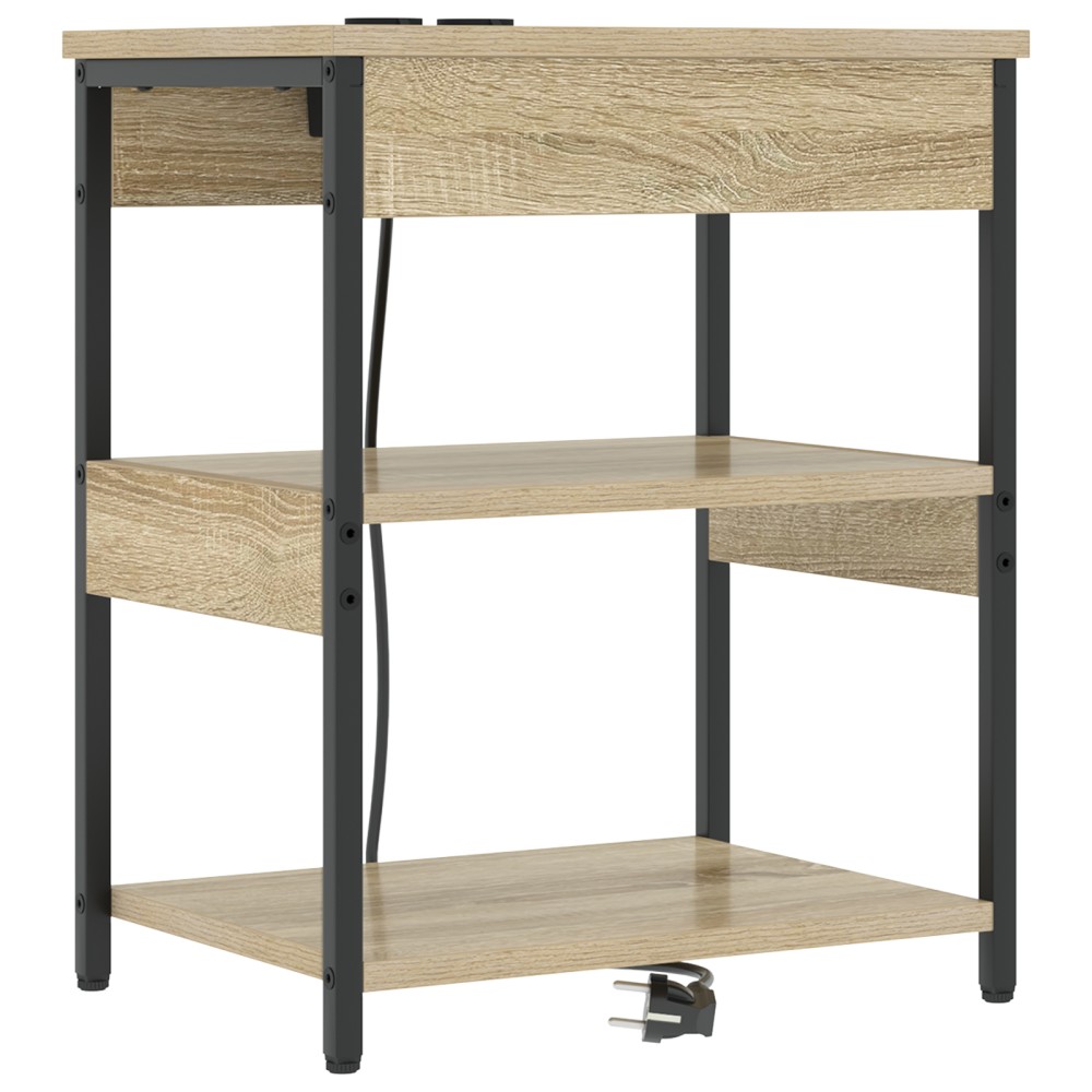 vidaXL Dulap de noapte Stejar sonoma 41 x 31 x 51 cm Lemn compozit