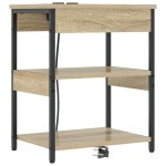 vidaXL Dulap de noapte Stejar sonoma 41 x 31 x 51 cm Lemn compozit vidaXL Dulap de noapte Stejar sonoma 41 x 31 x 51 cm Lemn compozit
