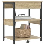 vidaXL Dulap de noapte Stejar sonoma 41 x 31 x 51 cm Lemn compozit vidaXL Dulap de noapte Stejar sonoma 41 x 31 x 51 cm Lemn compozit