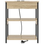 vidaXL Dulap de noapte Stejar sonoma 41 x 31 x 51 cm Lemn compozit vidaXL Dulap de noapte Stejar sonoma 41 x 31 x 51 cm Lemn compozit