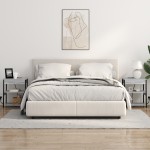 vidaXL Dulap de noapte sonoma gri 41 x 31 x 51 cm Lemn compozit vidaXL Dulap de noapte sonoma gri 41 x 31 x 51 cm Lemn compozit