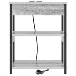 vidaXL Dulap de noapte sonoma gri 41 x 31 x 51 cm Lemn compozit vidaXL Dulap de noapte sonoma gri 41 x 31 x 51 cm Lemn compozit