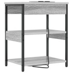vidaXL Dulap de noapte sonoma gri 41 x 31 x 51 cm Lemn compozit vidaXL Dulap de noapte sonoma gri 41 x 31 x 51 cm Lemn compozit