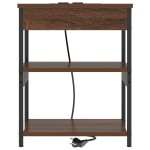 vidaXL Dulap de noapte Stejar brun 41 x 31 x 51 cm Lemn compozit vidaXL Dulap de noapte Stejar brun 41 x 31 x 51 cm Lemn compozit
