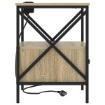 vidaXL Dulap de noapte Stejar sonoma 41.5 x 40.5 x 55 cm Lemn compozit vidaXL Dulap de noapte Stejar sonoma 41.5 x 40.5 x 55 cm Lemn compozit