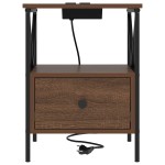 vidaXL Dulap de noapte Stejar brun 41.5 x 40.5 x 55 cm Lemn compozit vidaXL Dulap de noapte Stejar brun 41.5 x 40.5 x 55 cm Lemn compozit