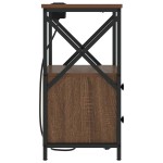 vidaXL Dulap de noapte Stejar închis 40 x 31 x 60 cm Lemn compozit